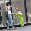 Hundkläder Rensa regnrock andningsbar vattentät polyuretan Big Pet Four-Bent For Outing Teddy Rainproof Jacket Set
