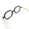 Sunglasses Frames Women Eyeglasses Acetate Yellow Octagon Fashion Female Eye Glasses 2023 Optical Prescription Myopia Frame