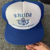 التطريز Rhude قبعة بيسبول الرجال النساء Rhude قبعة الشمس واقية من الشمس في الهواء الطلق قابل للتعديل Qy13