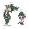 Fleurs décoratives 2 pièces/ensemble arc de mariage décoration Simulation fausses plantes pour les accessoires de fond de scène