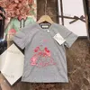 Kids Brand T-shirts Summer Tees Tops Baby Boys Girls Letters Printed Short Sleeves Tshirts Designer Children Clothing