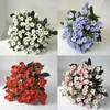 Decorative Flowers 1Pc 6 Branches 36 Heads Simulation Silk Flower DIY Art Wedding Home Decor Festival Craft Real Touch