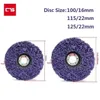 2/5pcs 115/125mm öğütme diski aşındırıcı tekerlek boya pas sökücü poli şerit diski açılı coral disk temiz cila metal araba motosiklet