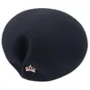 Basker Lawliet Unique Womnes Wool Felt basker med pin Ladies Winter Hat A565