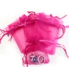 Geschenkwikkeling 20 PCS/Lot Organza Bag Sieraden TULLE DRAAGSPRING VERPAKKINGEN Display Pouches Wedding