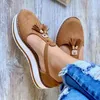 Sandals Women Summer Summer Casual Plataforma plana de salto Fridge Buckle Strap Shoes para 2023