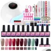 Nail Art Kits 24W Dryer Manicure Set Tools For Extension Gel Polish Drop Delivery 202 Dhbwo