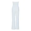 Women's Jumpsuits & Rompers Top Quality White Black Strapless Fashion Celebrity Women Prom Evening