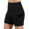 Kvinnors shorts Elastisk midja sommaren Regular Women Sporty Solid Polyester Moisture Wicking