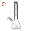 hot selling wholesale base clear beaker bongs thickness hookah smoking chicha glass water pipe bong with ice 14mm bowl joint