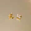 Backs Earrings MloveAcc Wholesale Simple No Piercing Ear Cuff Micro Pave Zircon Cute Butterfly Clip For Women 925 Sterling Silver Jewe