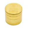 Andere rokende accessoires FL Gold Ploated Herb Finder 40mm 50mm Diameter DROY KROUNT TOBACCO Smasher 4 delen Hand Mer Drop levering H DHKLQ