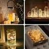 Corde 10pcs Fata Ghirlanda Filo di rame LED Luci a stringa Illuminazione natalizia Giardino Decorazioni per interni all'aperto Decorazioni natalizie per la casa