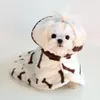 Dog Apparel Pijama de Pijama de ósseo pequeno Autumn e Inverno Cloth Clothd Roupos French Bucket Teddy Pet Home