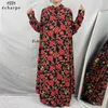 Etniska kläder 1 stycken Set Women Islamic Abaya Dress Full Cover Hijab Luxury Dubai Malaysia Arab Muslim Traditionella kostymer