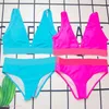 Swimwears 21SS damesbeha's sets modebikinis brief bedrukt contrast kleur zwempak ademend zomer sexy bikini goede kwaliteit dames