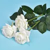 Flores decorativas Camellia Silk Flow Flower Plant Artificial Peony Tea Rose Bouquet para Diy Home Garden Party Wedding Decor Acessórios