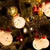 Juldekorationer Snowman String Lights Battery Operated Tree Fairy
