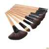 Управление ресниц Burler Promotion 32 PCS Pro Makeup Commetic Brush щетки деревянные щетки, набор в мешочке TF Drop Delive 202 DH5L8