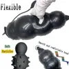 Anal Toys Inflatable Super Big Plug Pump Dilator Huge Butt Dildo Prostate Massager Anus Expander Adult Sex For Woman Man 230113
