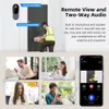 Türklingel Smart Doorbell WiFi Video Intercom Door Glockenkamera 2-Wege-Nachtsicht Outdoor-Überwachungskameras Türklingel 230114