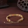 Charm Bracelets Unique Box Chains Natural Stone Bracelet Women Exquisite Champagne Crystal Link Femme Jewelry Drop Gifts