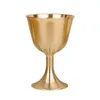 Cups Saucers Brass Chalice Cup Vinglas Glasögon Champagne Beverage Goblet Cocktail Gold Vintage Creative Gift for Bar Home Decor