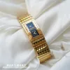Montres-bracelets 2023 montre pour femme cadran rectangulaire Bracelet en or mode Quartz cadeau pour petite amie tempérament de luxe