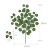 Decorative Flowers Fake Leaf Eco-friendly Lightweight Clear Texture Layout Props Fantasy Eucalyptus Artificial Plant For Office