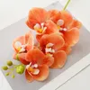 Fleurs décoratives orchidées papillon artificielles, fausses orchidées pour décoration de maison, accessoires de décoration de mariage, Flores artificielles