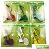 Party Favor Ups Creative Color Badminton Key Chain Pendant Simation Alloy Racket Activity Gifts Small Drop Delivery Home Garden Fest Dhndu