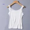 Camisoles Tanks Ankomst Lady Pure Silk Sticke