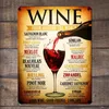 Abaysto Wine Metal Sign Tin Sign Plaque Poster Wall Art Decoration for Cafe Bar Restaurant Pub 20x30cm