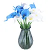 Fleurs décoratives 12 pièces Simulation plante Calla Lily personne fausse fleur mariage main Bouquet maison salon fête décoration