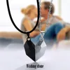 Pendant Necklaces Personality Fashion Magnetic Couple Necklace Friend Gothic Punk Heart Collar Chain Men's And Women's Party Gift