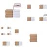 Boîtes d'emballage 100Pcs / Lot 10Tailles Papier Kraft Blanc Boîte D'emballage En Carton Chaussure Artisanat Partie Drop Delivery Office School Business Ind Dht82