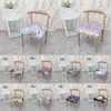 Stoelbedekkingen Bloem Fruit Gedrukte Stretch Cover Square Elastic Seat Office Slipcovers voor Banquet El Wedding