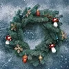 Decorative Flowers 5/10/20Pcs Christmas Tree Ornaments Artificial Pine Needles Garland Pick For Plants Noel Home DIY Wreath Supplies