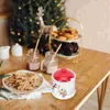 Opslagflessen kerstpot Kerst Suiker Zout Comple Container Kelder Kruiden Candy Bowl Peper Shaker Dispenser CeramicStorage Box