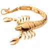 Link bransoletki kolor Scorpion kształt męski bransoletki 316L stal nierdzewna biżuteria rocka mężczyzna męski łańcuch prezentów