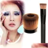 Makeup Brushes Wholesale Concave Liquid Foundation Brush Blush Contour Cosmetic Tool Pinceaux Maquillage Drop Del Dhin3