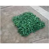 Decoraciones de jardín Césped artificial Césped de hierba falsa de plástico 25X25Cm Entrega de gota Patio de casa Dhqxp