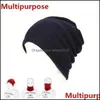 Sciarpe 3 in 1 Inverno Unisexsports Sciarpa in pile termico Snood Scaldacollo Maschera Donna Uomo Cappelli Beanie 2021 Autunno Drop Delivery Otlj3