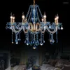 Ljuskronor moderna kristaller för ELS Bohemian Crystal Chandelier Entryway Extra stora hängslampor Klassiska rum