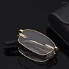 Sunglasses Frames Metal Folding Portable Full Rim Eyewears Men's Fashion And Comfortable Eyeglasses Ladies Light Compact Optical