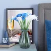 Dekoratif Çiçekler 12 PCS Simülasyon Bitkisi Calla Kişi Sahte Çiçek Düğün El Buket Evde Oturma Odası Parti Dekorasyonu
