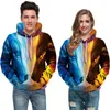 Hoodies masculinos Pullover imprimido 3D Men/mulheres casuais moletons de rua com capuz casual Anime Anime Animal Evil Skull Hip Hop Harajuku Male Tops