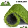 Tapijten 50X50Cm 50X100Cm Kunstgras Synthetisch Gazon Turf Tapijt Perfect Voor Binnen Buiten Landschap1 Drop Levering Huis Tuin Dhods