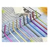 Pailles à Boire 8.5 / 9.5 / 10.5 Acier Inoxydable St Straight Bent Colorf Réutilisable Sts En Métal Pour La Fête De Mariage Bar Utiliser Drop Delivery Home Dhxyb