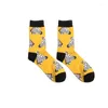 Men's Socks Men Cartoon Flamingo Panda Crocodile Zebra Stripes Colorful Happy Funny Korea Harajuku Hip Hop Skate Street Cotton